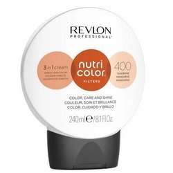 Revlon Nutri Color Creme - Maska koloryzująca do włosów farbowanych, 240ml - mandarynkowy - 400
