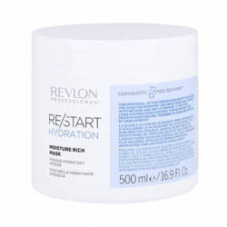 Revlon Restart Hydration Moisture Rich Mask, Bogata Maska Silnie Nawilżająca do Suchych Włosów, 500ml