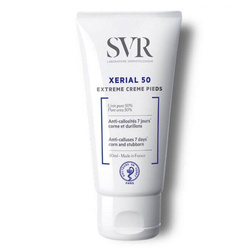 SVR Xerial 50 Extreme Feet Cream, Złuszczający Krem do Stóp, Dłoni i Łokci, do Bardzo Suchej i Zrogowaciałej Skóry, 50ml