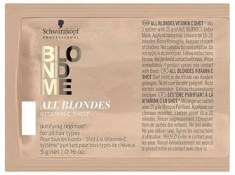 Schwarzkopf BlondMe All Blondes Vitamin C Shot - Detox, Zabieg Oczyszczający z Witaminą C 5g