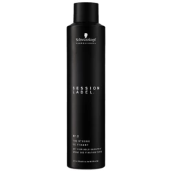 Schwarzkopf Session Label Strong Dry Firm Hold Spray Suchy Mocny Lakier do Włosów 300ml