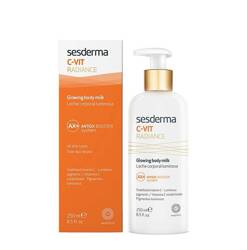 Sesderma C-Vit Body Milk, Lekkie Nawilżające i Rozjaśniające Mleczko do Ciała z Vit. C, 250ml