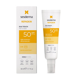 Sesderma Repaskin Silk Touch SPF50+, Jedwabisty Krem Ochronny, Fotoprotektor z Filtrami UV, 50ml