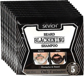 Sevich Beard Blackening Shampoo, Szampon Koloryzujący Zarost, Odsiwiacz, Saszetka, 15ml 