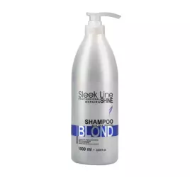 Stapiz Sleek Blond Shampoo Szampon Nadający Chłodny Odcień, do Włosów Blond z Jedwabiem 1000ml
