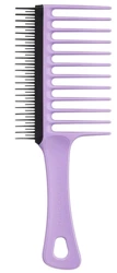 Tangle Teezer Wide Tooth Comb Hair Brush, Grzebień z Szerokimi Zębami Czarno-Liliowy 