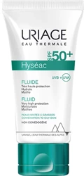 Uriage Hyseac Fluide Spf50+, Fluid Przeciwsłoneczny do Skóry Twarzy z Filtrami UV, 50ml