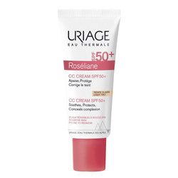 Uriage Roseliane CC Cream SPF50+, Krem Wyrównujący Koloryt Skóry i Rozświetla Cerę, 40ml