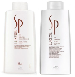 Wella Sp Luxe Oil Keratin Protect Conditioner & Shampoo Zestaw Keratynowa Odżywka i Szampon Regeneracyjny 2x 1000ml