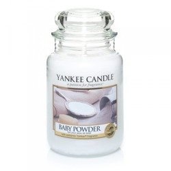 Yankee Candle Large Jar Baby Powder Puder dla Dzieci Świeca Zapachowa 623g