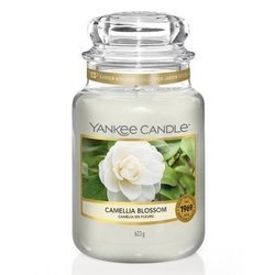 Yankee Candle Large Jar Camellia Blossom, Zapach Kamelii, Świeca Zapachowa, 623g