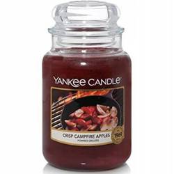 Yankee Candle Large Jar Crisp Campfire Apples Świeca Zapachowa Jabłka z Cynamonem 623g