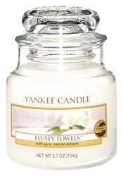 Yankee Candle Mała Świeca Zapachowa Fluffy Towels Puszyste Ręczniki 104g 