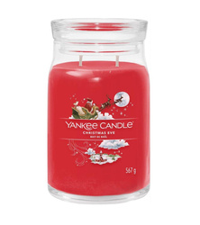 Yankee Candle Signature Large Jar Christmas Eve, Duża Świeca Sojowa z Dwoma Knotami, 567g