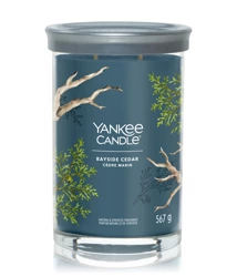 Yankee Candle Signature Large Tumbler Bayside Cedar, Duża Świeca Sojowa z Dwoma Knotami, 567g