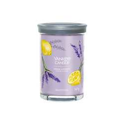 Yankee Candle Signature Large Tumbler Citrus Lemon Lavender, Duża Świeca Sojowa z Dwoma Knotami, 567g