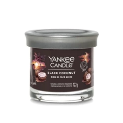 Yankee Candle Signature Tumbler Black Coconut, Mała Świeca Sojowa, 122g