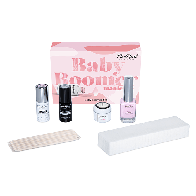 Neonail Baby Boomer Set, Pain Gel, Zestaw do Stylizacji Paznokci, 7403