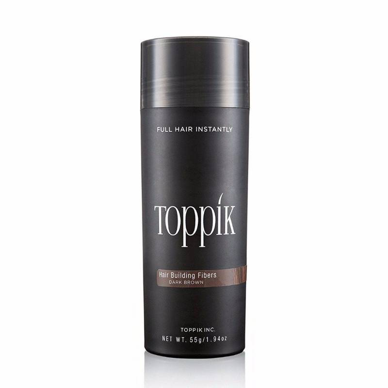 Toppik Hair Building Fibers Dark Brown Mikrowłókna Puder Zagęszczający Włosy Ciemny Brąz 55g